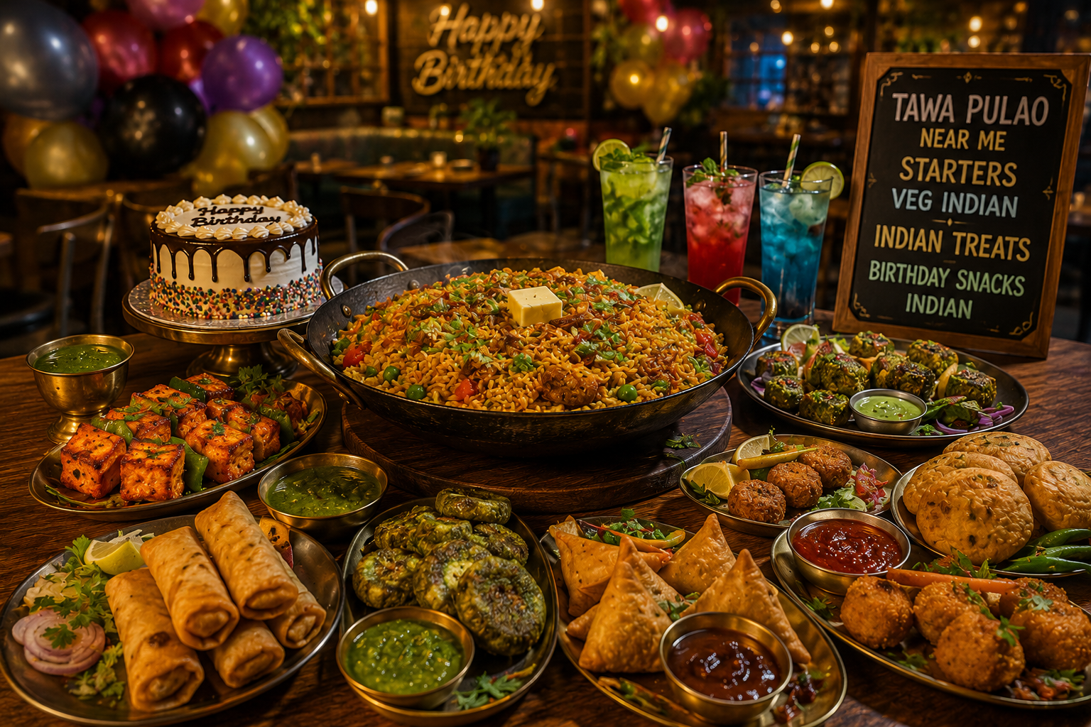 Veg Indian Starters Treats & Birthday Snacks